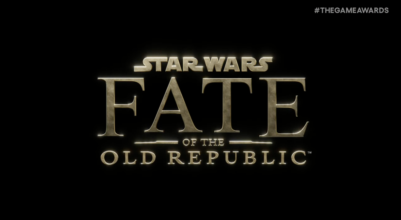 A logo on a black background