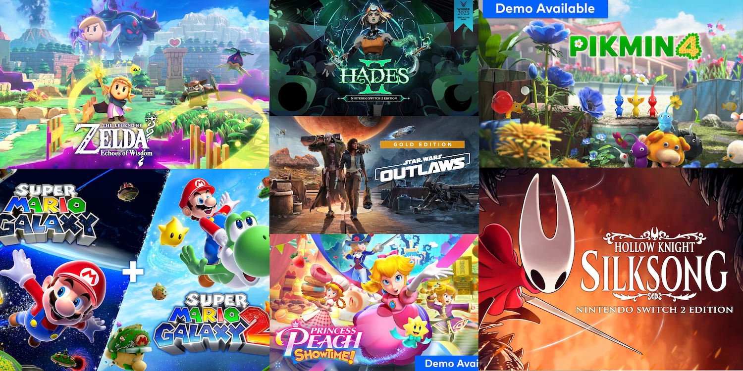 A group of video game posters