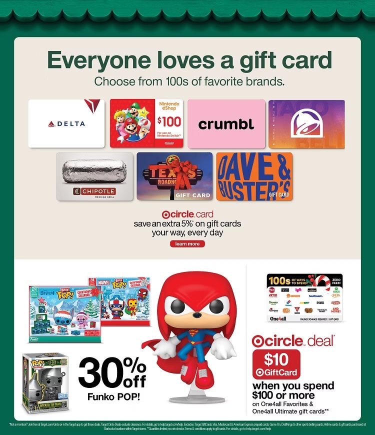 A screenshot of a gift card