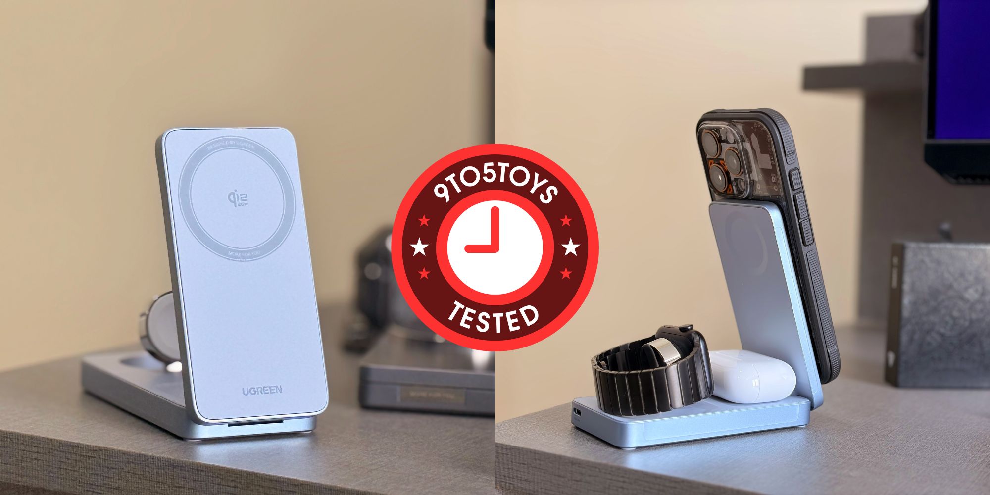 Image showing UGREEN's 3-in-1 MagFlow charger.