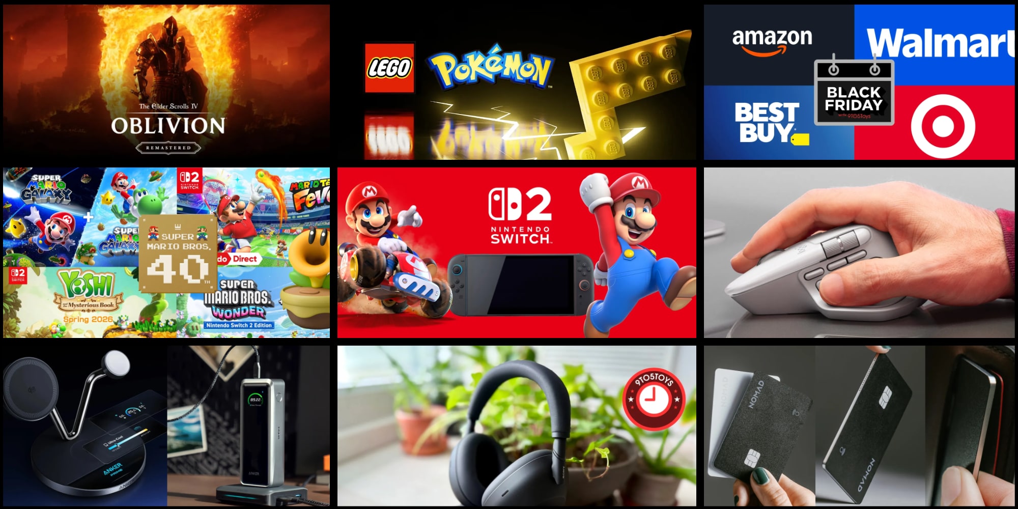 A collage of images of video games