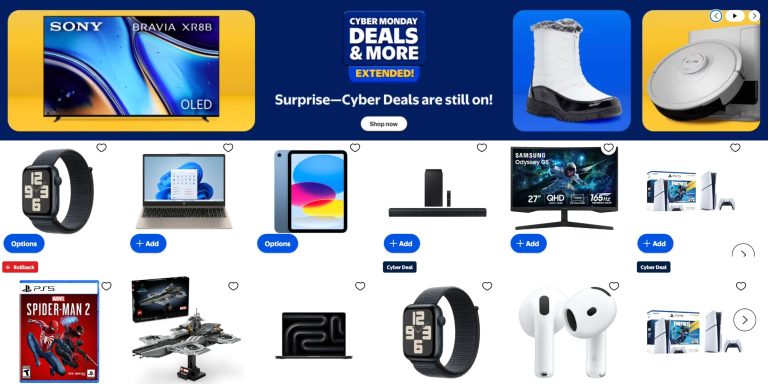 Walmart Cyber Monday extended