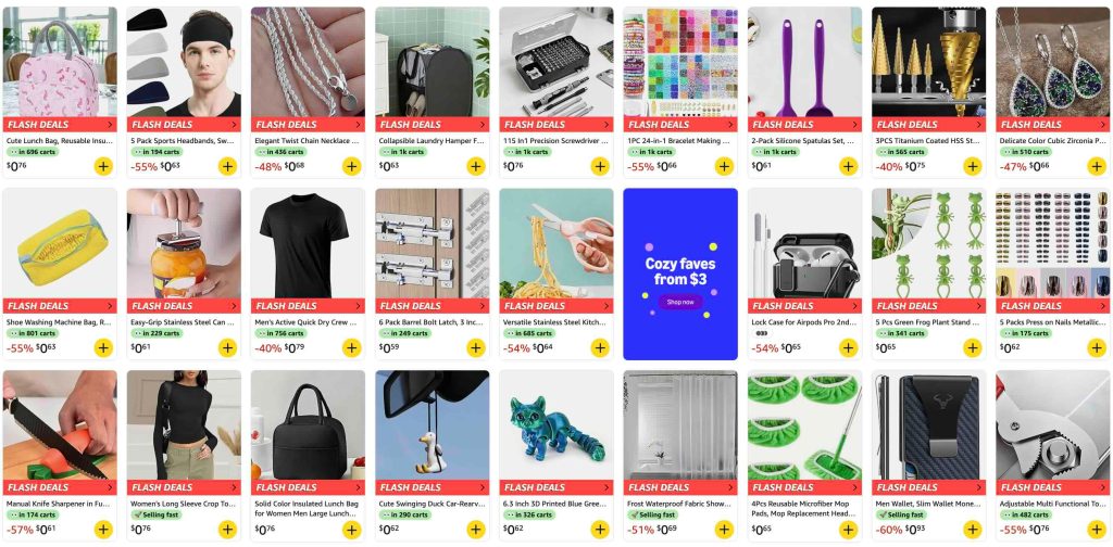 A screenshot of a store