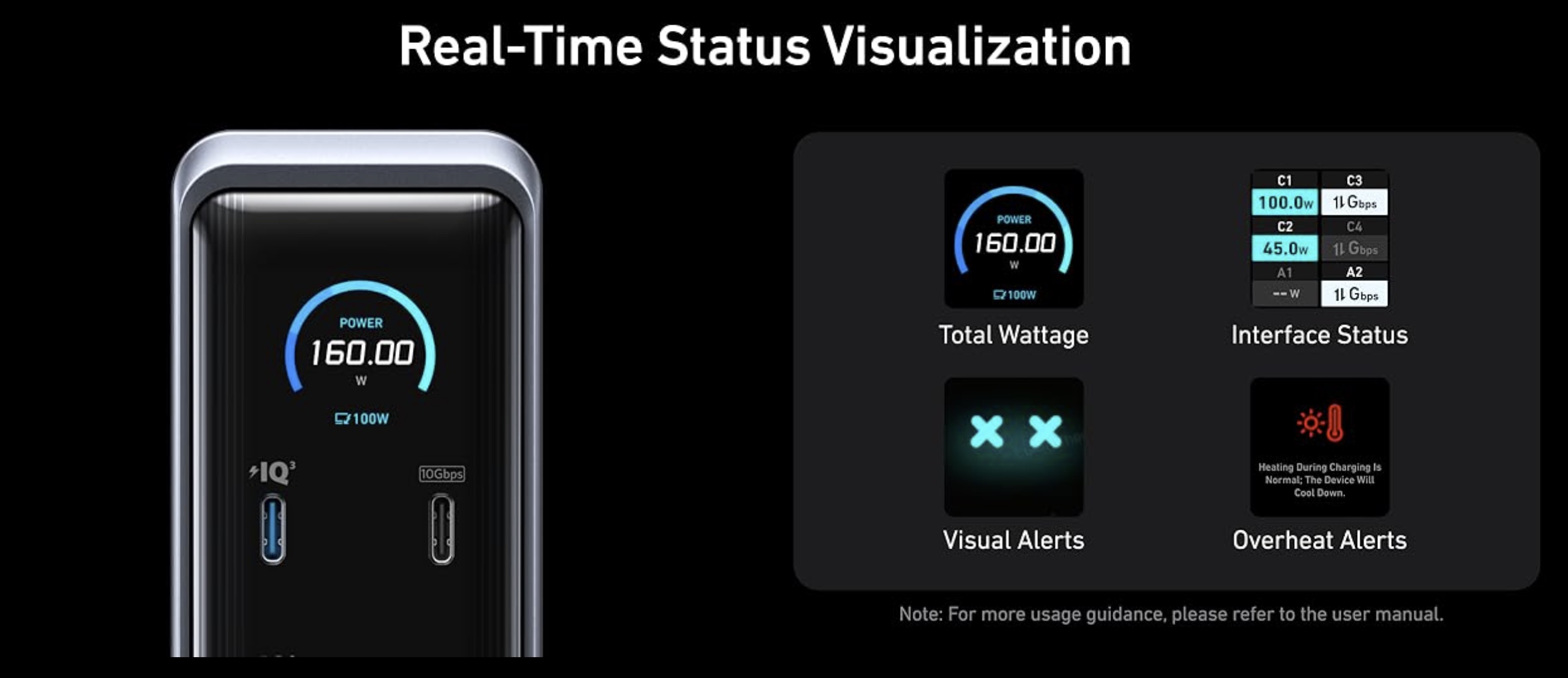 A close-up of a device
