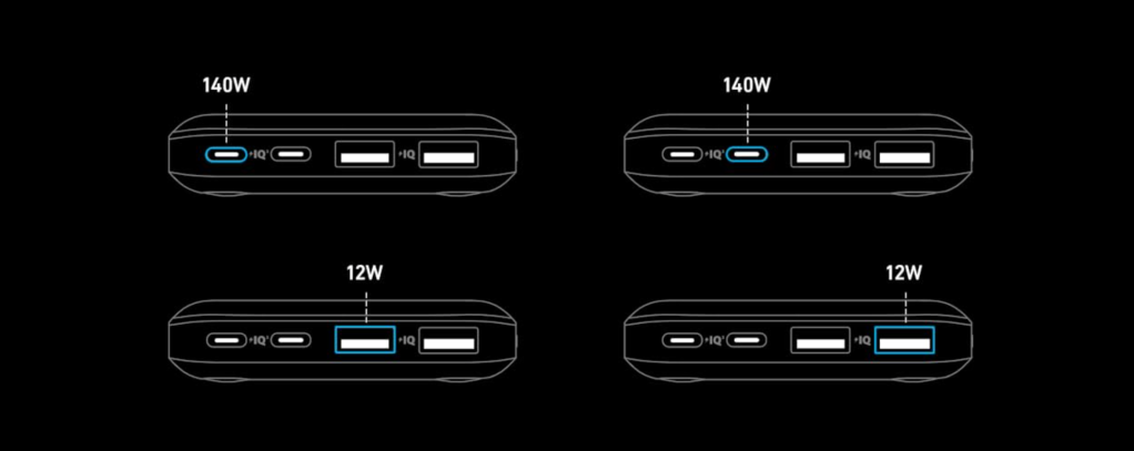 A black and white image of a device