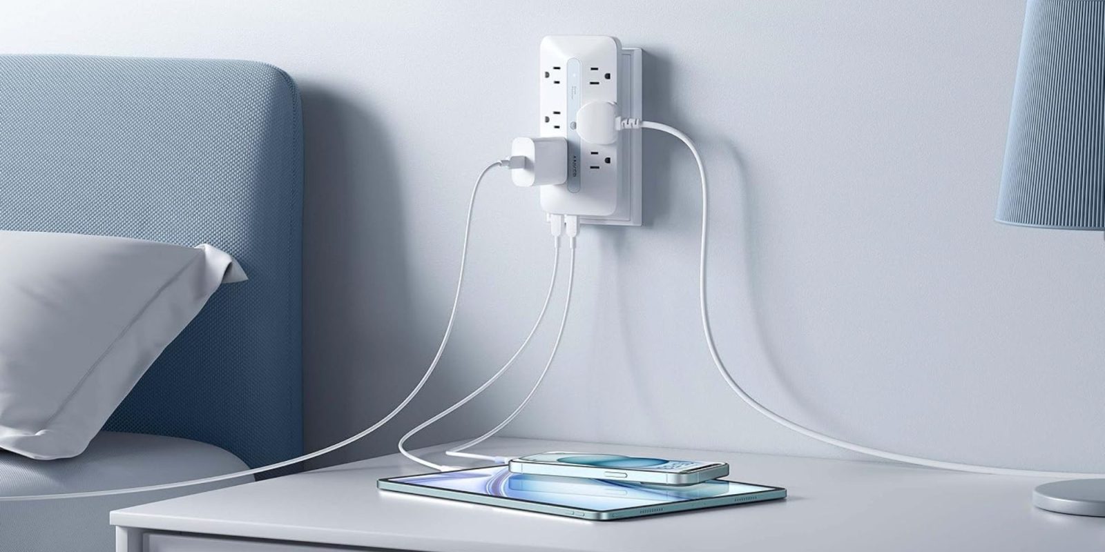 Image showing Anker's 10-in-1 outlet extender in white.