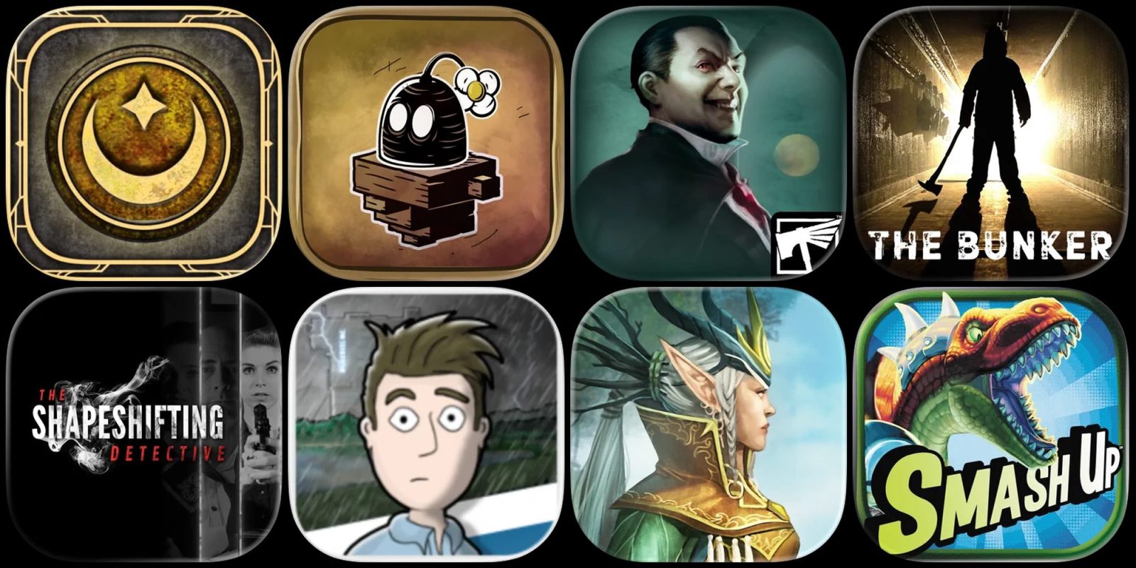 A collage of a cartoon character