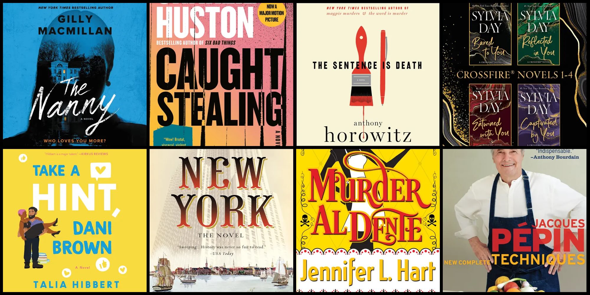 A group of books on a table