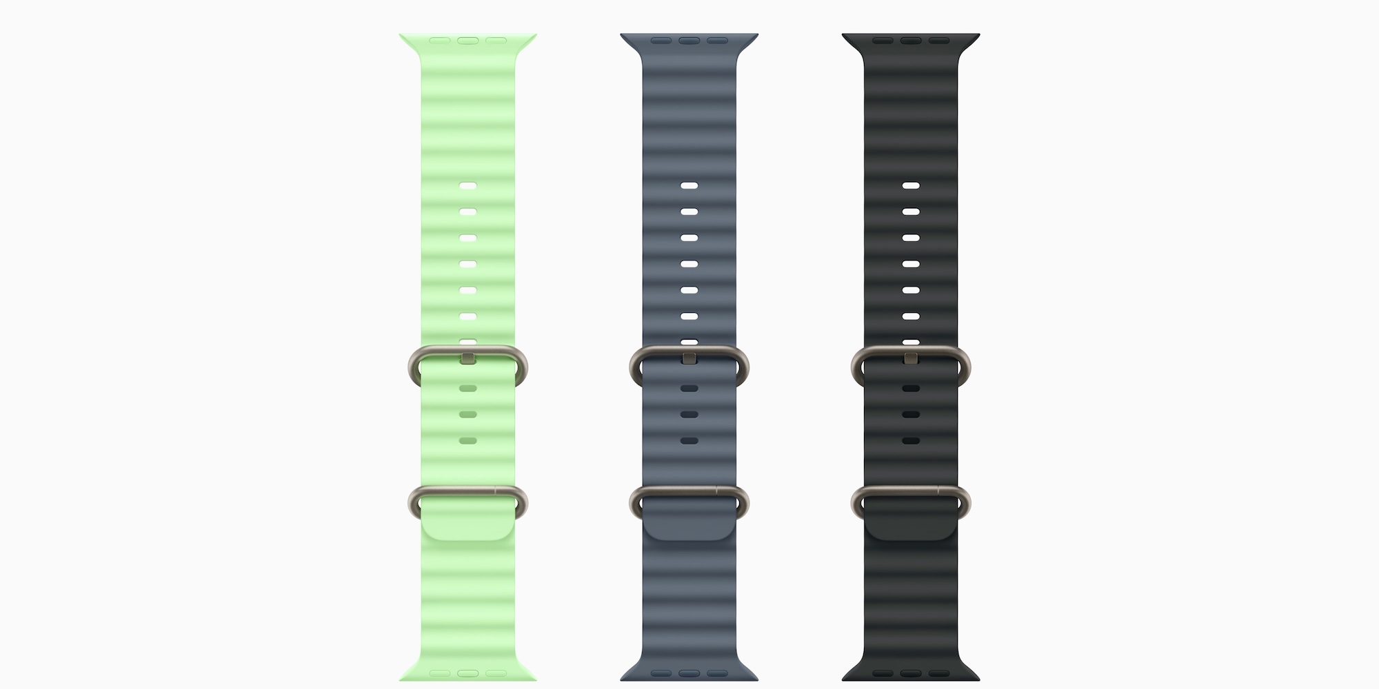 A group of different colored watches