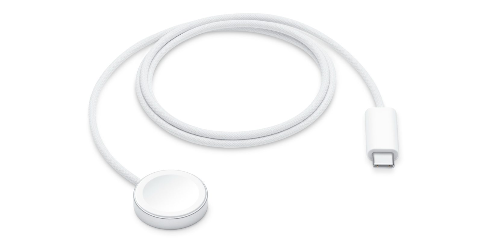 A white round object with a coiled cord
