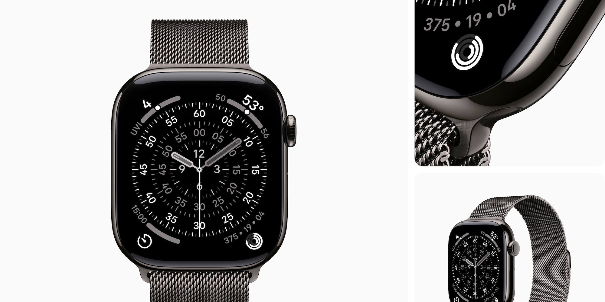 A close up of a watch