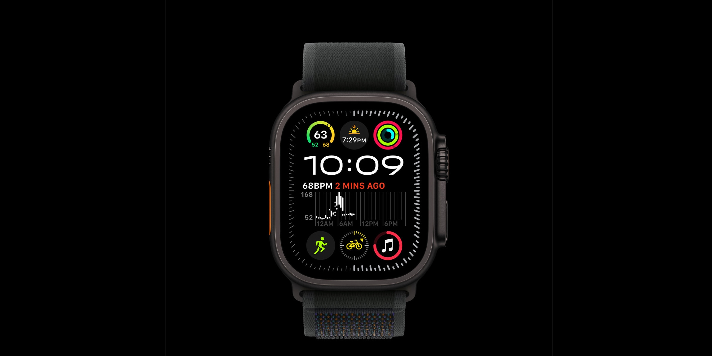 A smart watch with a black screen