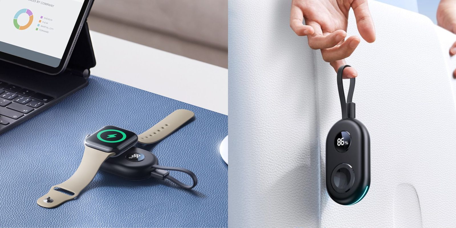 A close up of a smart watch