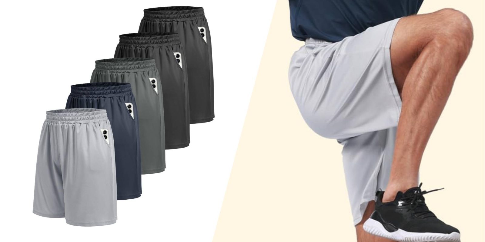 A man wearing shorts and a shirt