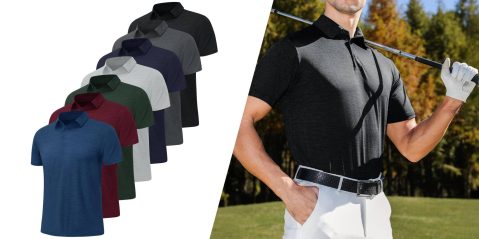 A man wearing polo shirts