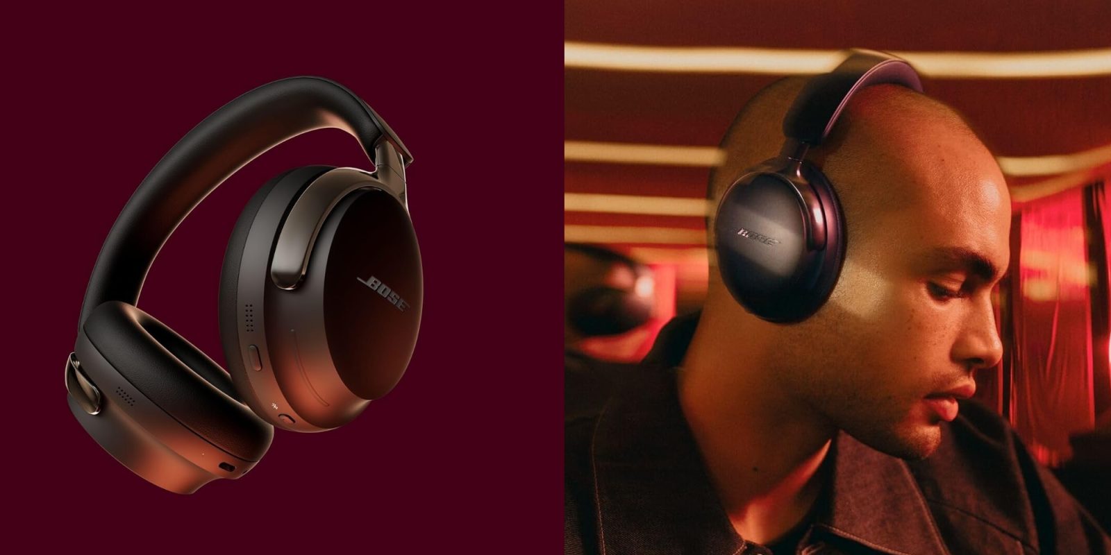 A man wearing headphones