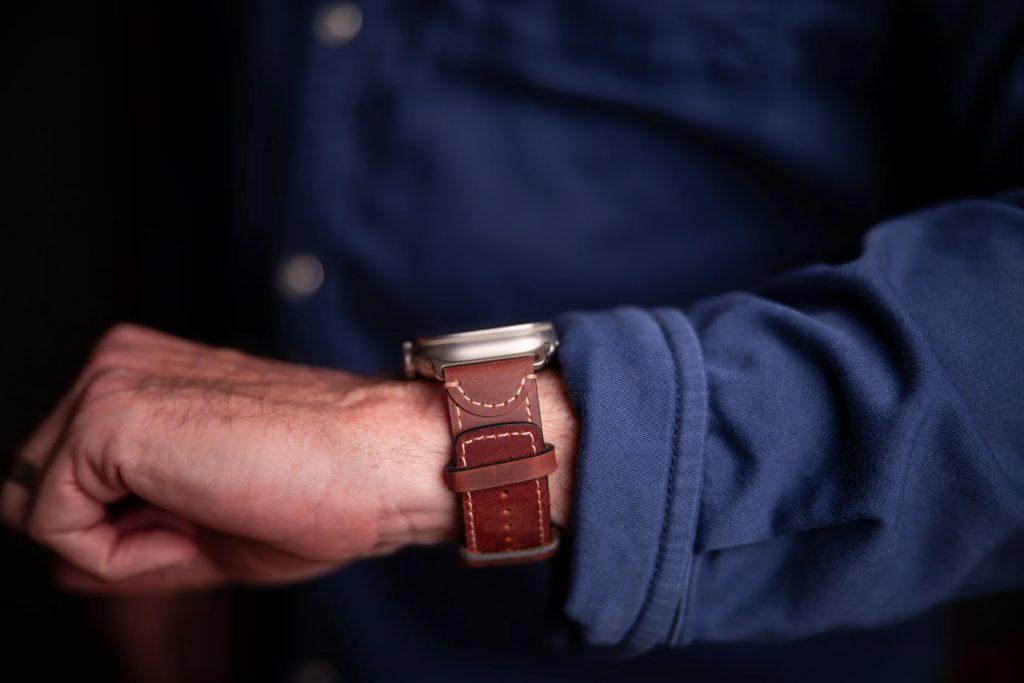 A person wearing a watch