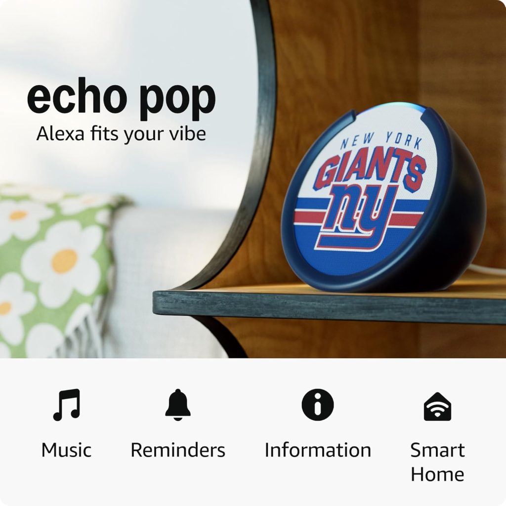 A round object on a shelf