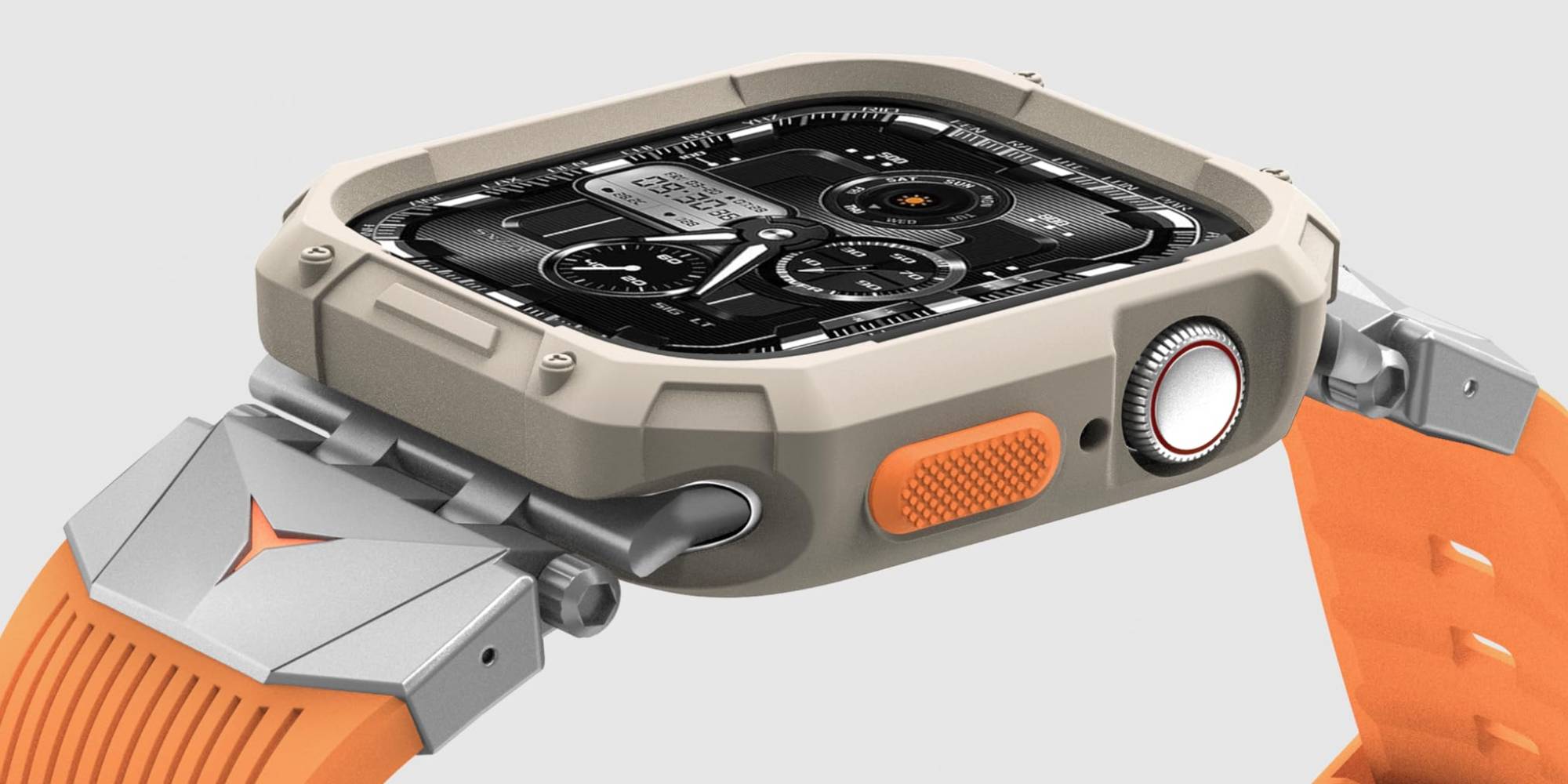 A close up of a watch