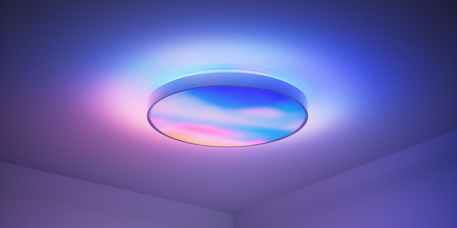A light on the ceiling