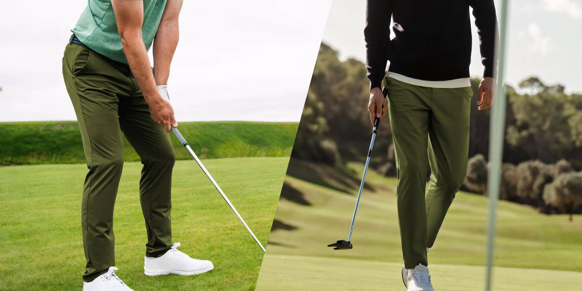 A man holding a golf club