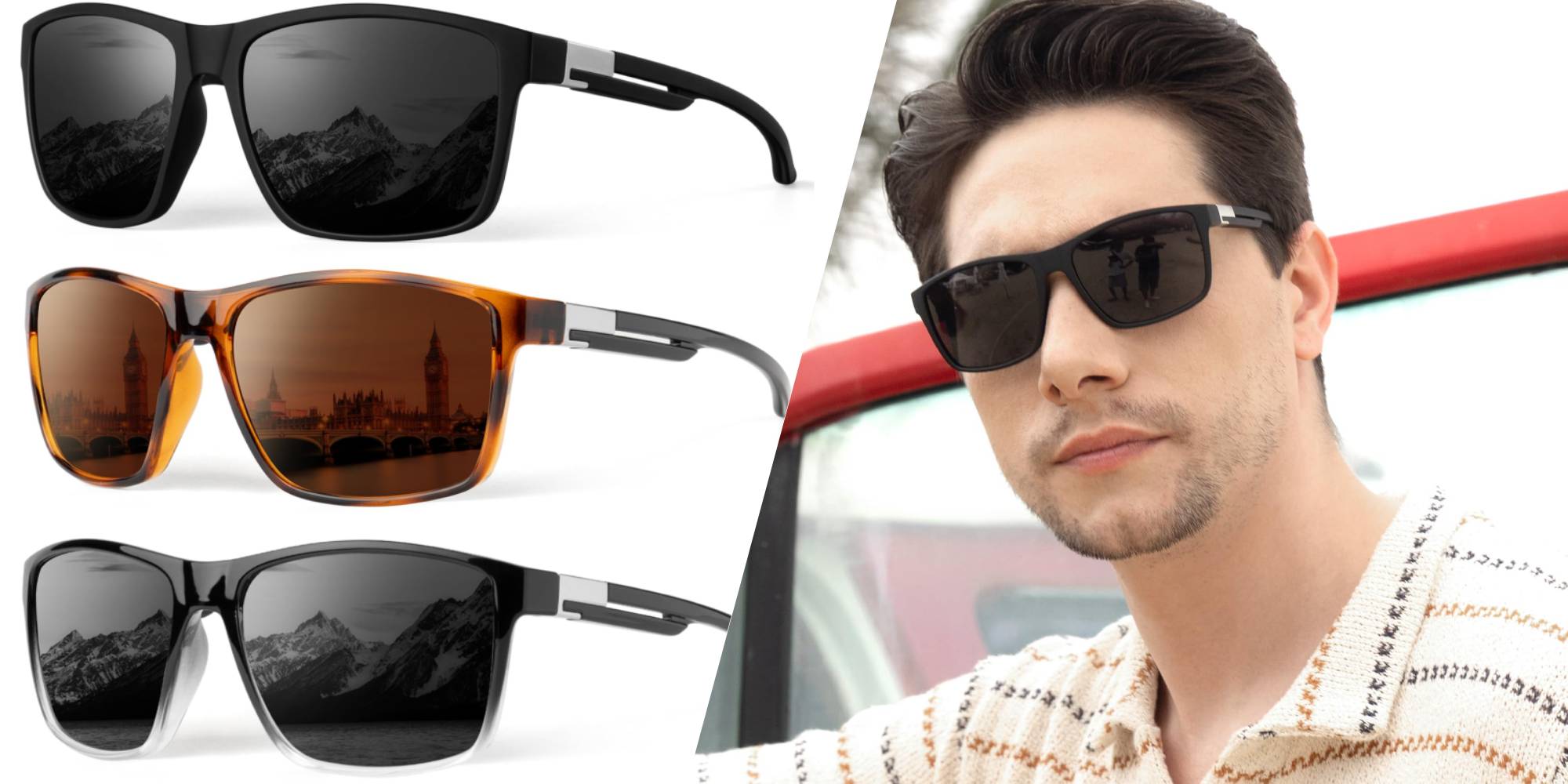 A man wearing sunglasses