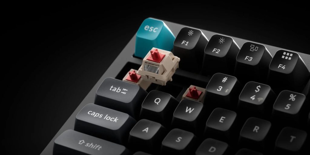 A close up of a keyboard