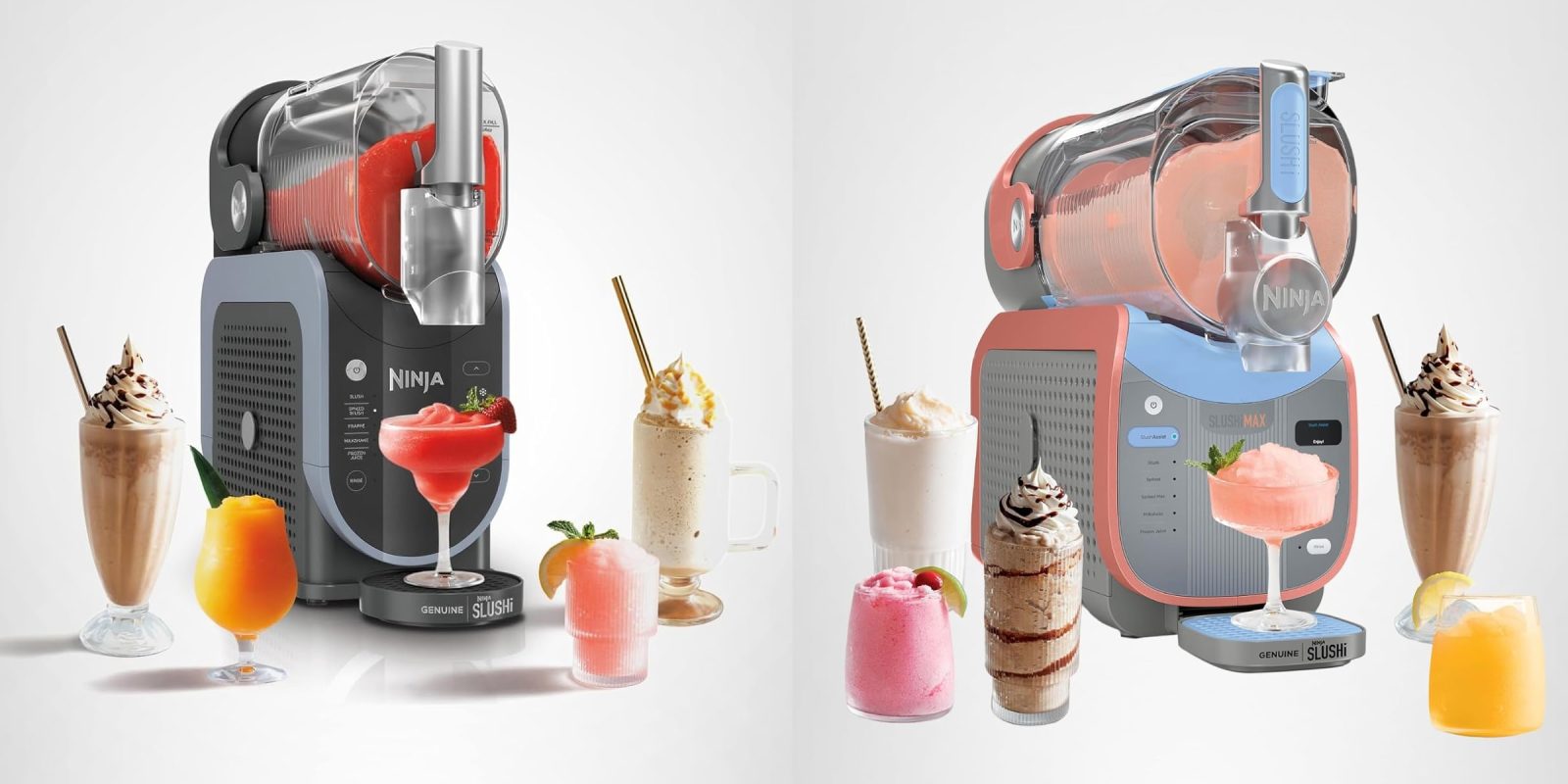 A collage of different drinks