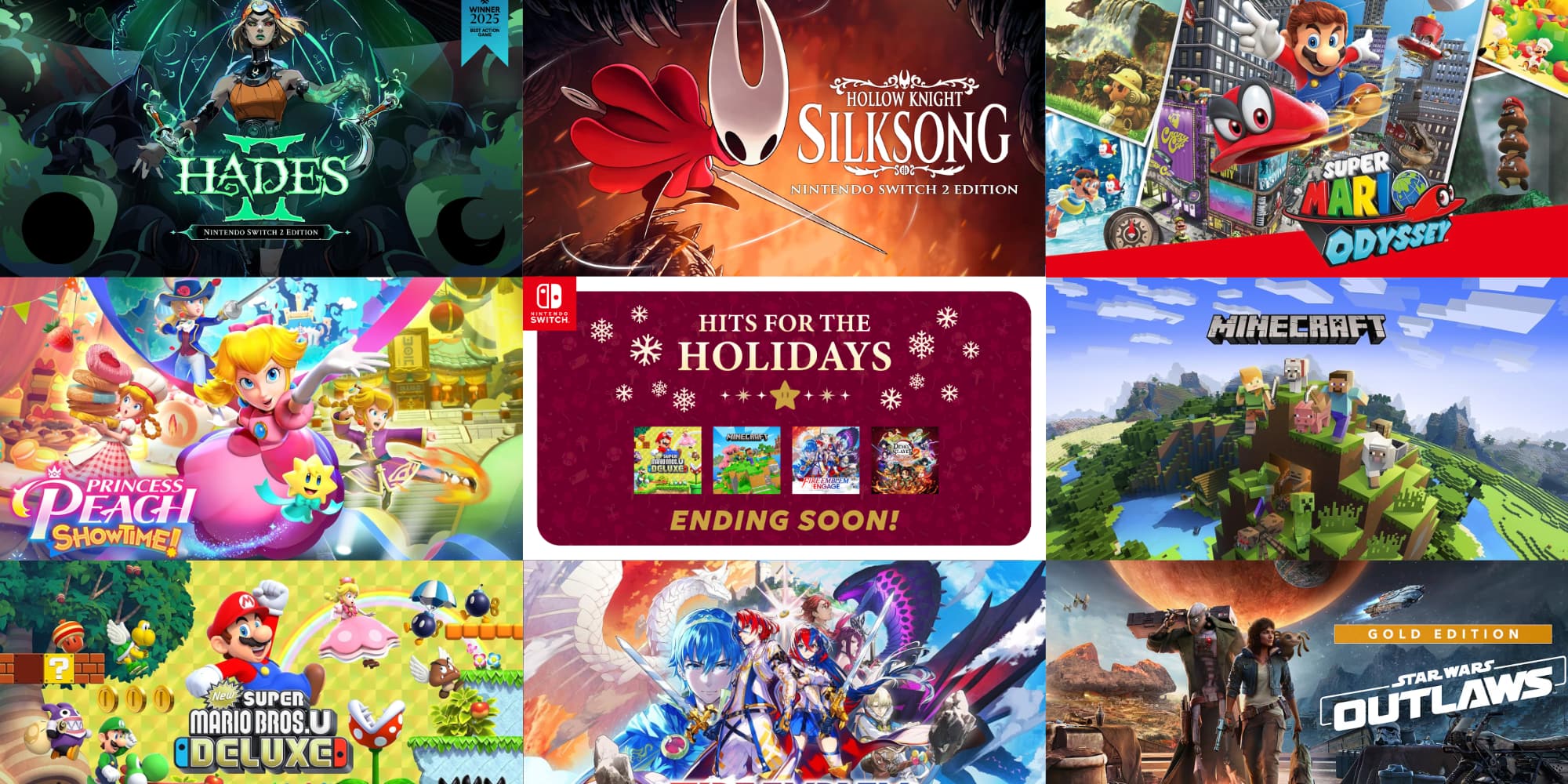 A collage of video game covers