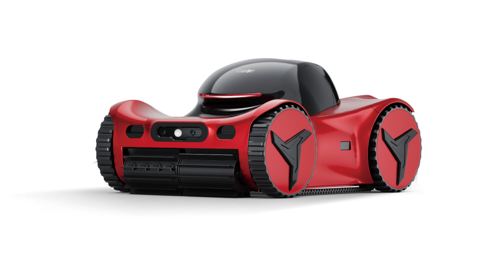 A red and black machine