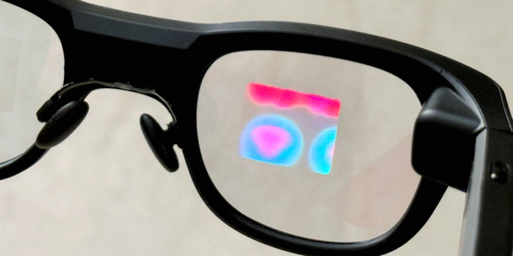 A close up of a pair of glasses