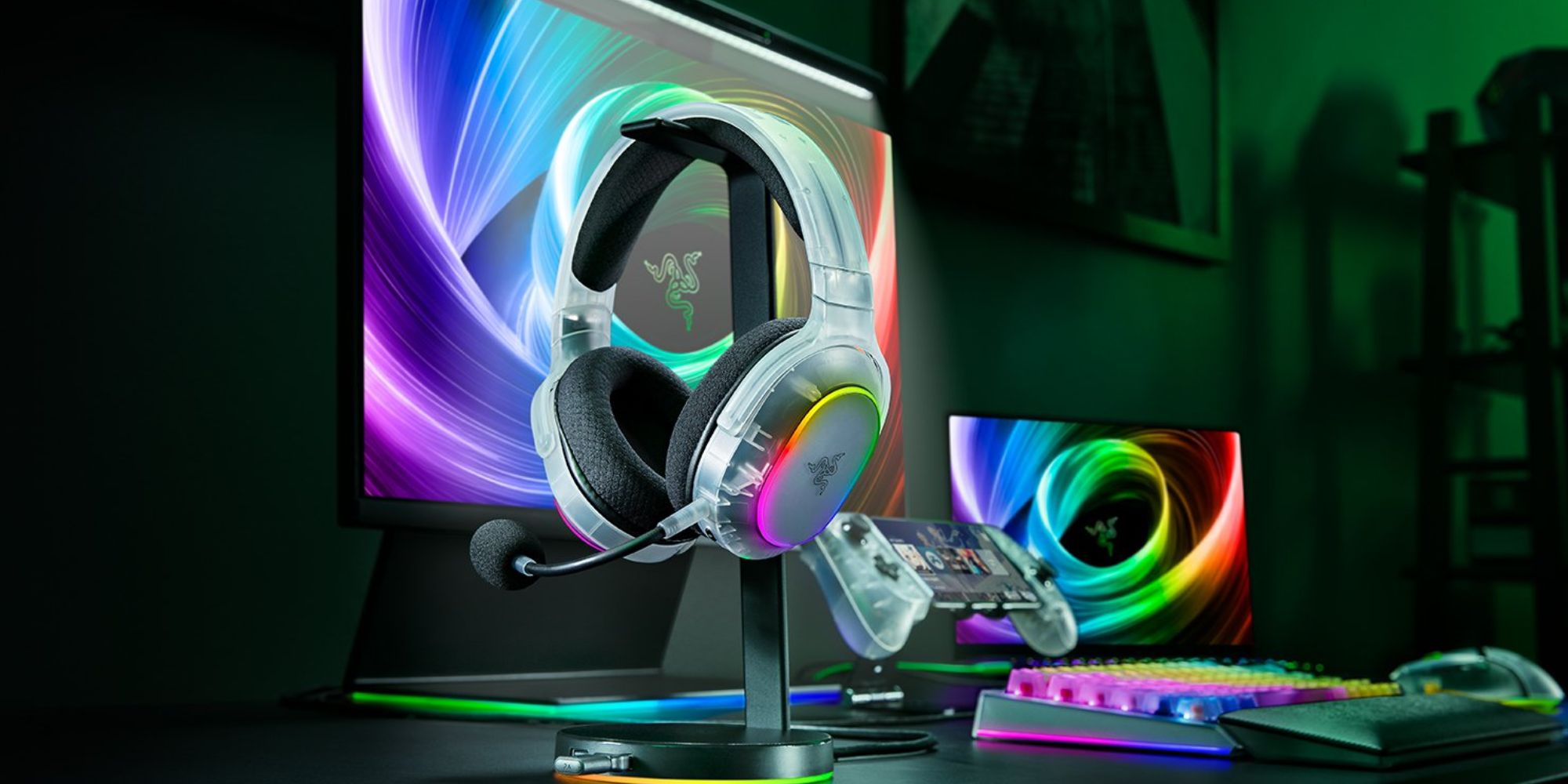 Razer's Phantom White Barracuda X Chroma RGB wireless headset hits