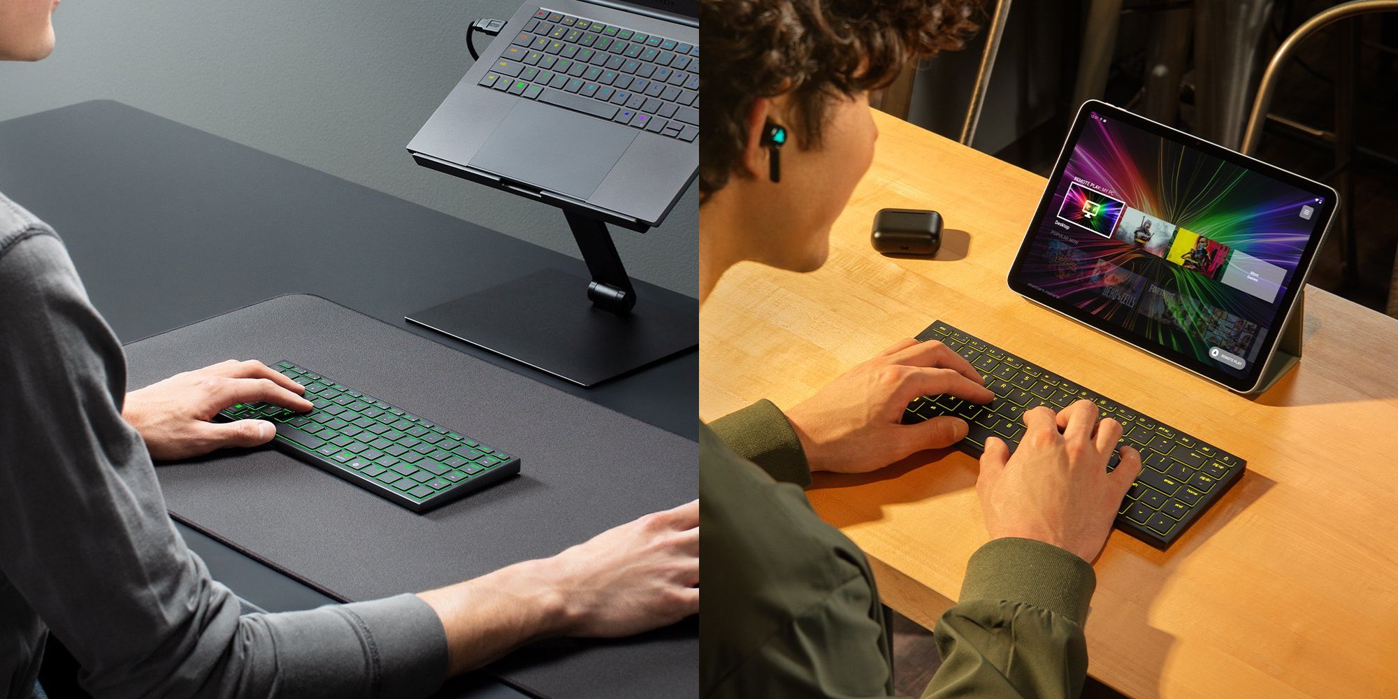 Image showing renders of Razer's Joro portable wireless gaming keyboard.