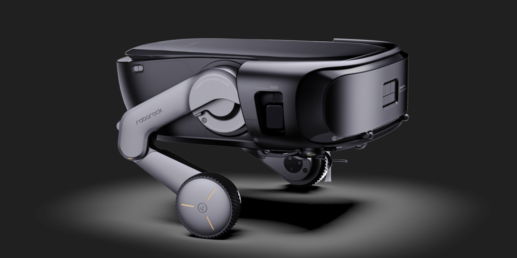 A black device with wheels