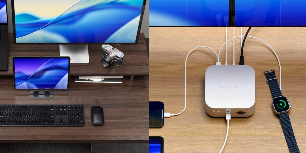 Una computadora y una computadora con cámara y mouse.