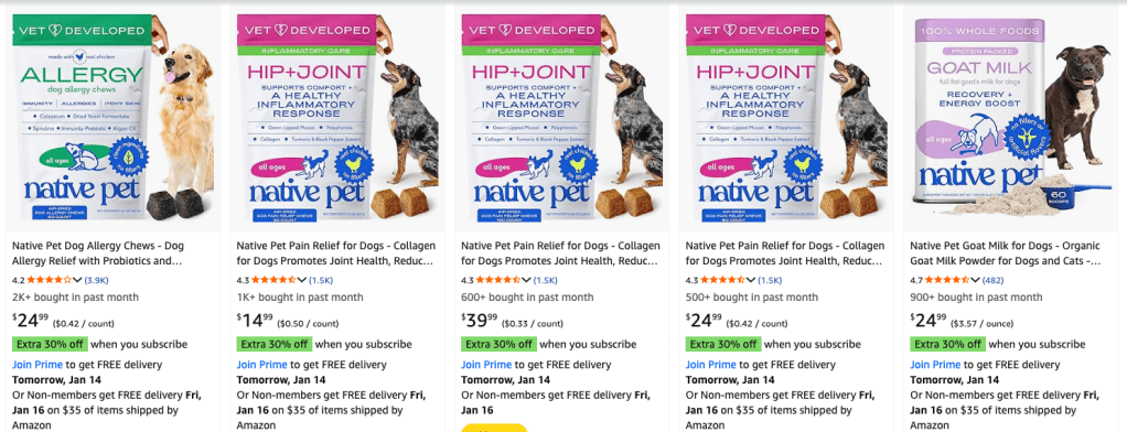 A screenshot of a website