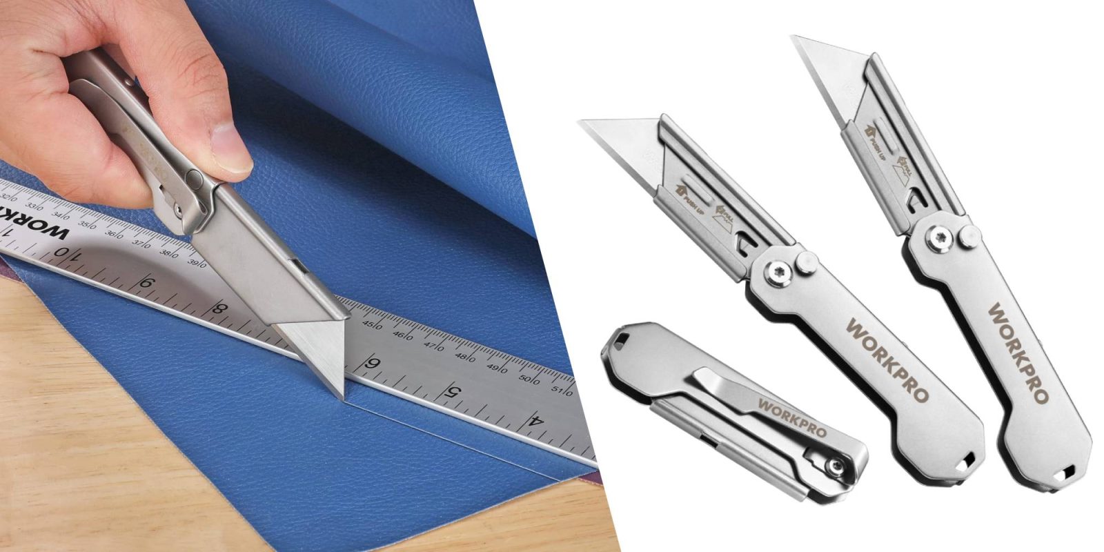 A close up of a knife