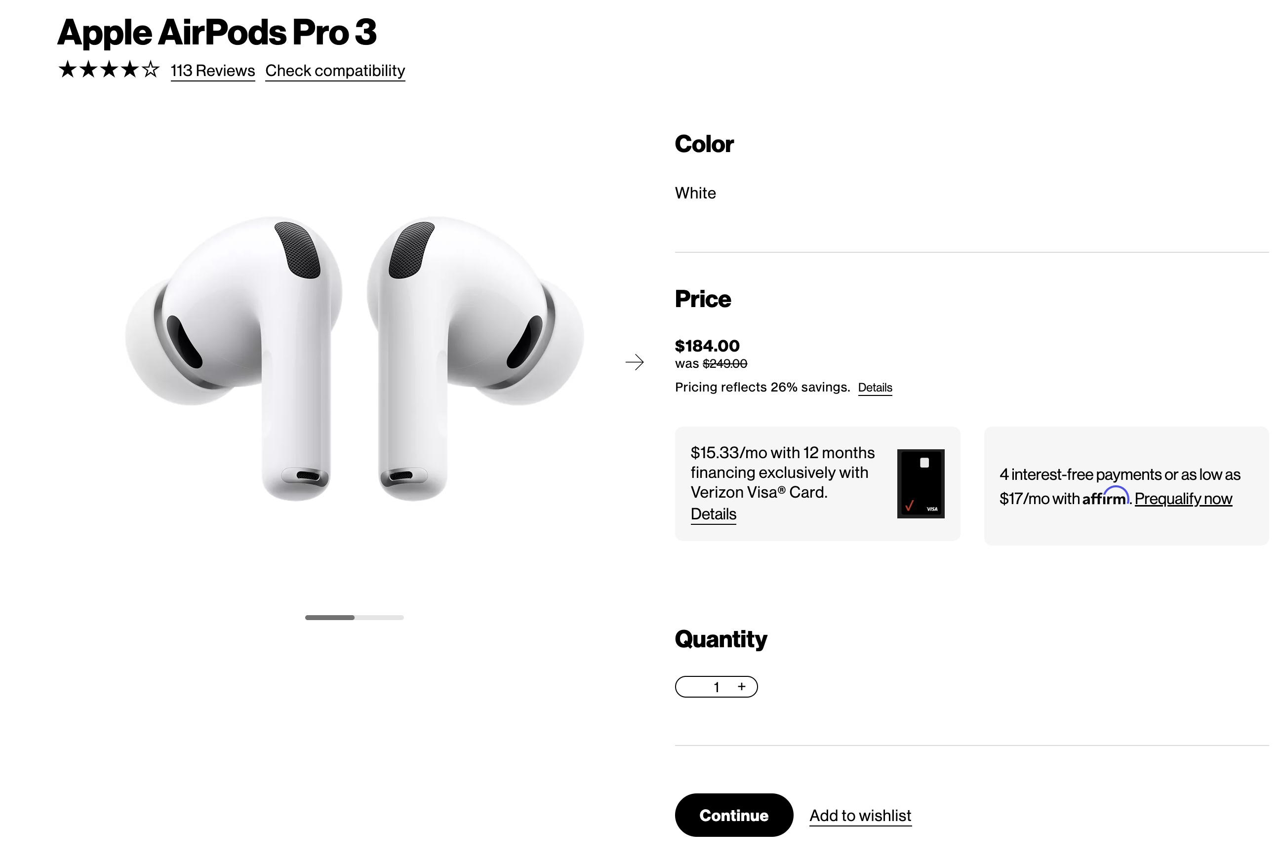 Apple's AirPods Pro 3 are down at a new $184 low today – will
