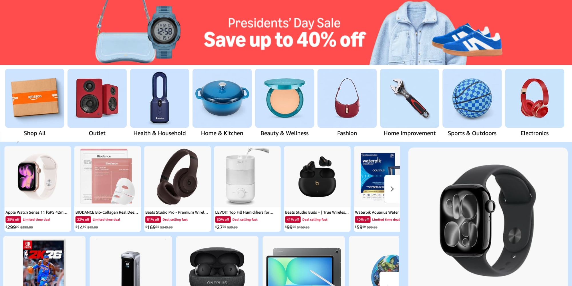 Amazon 2026 President’s Day sale-live