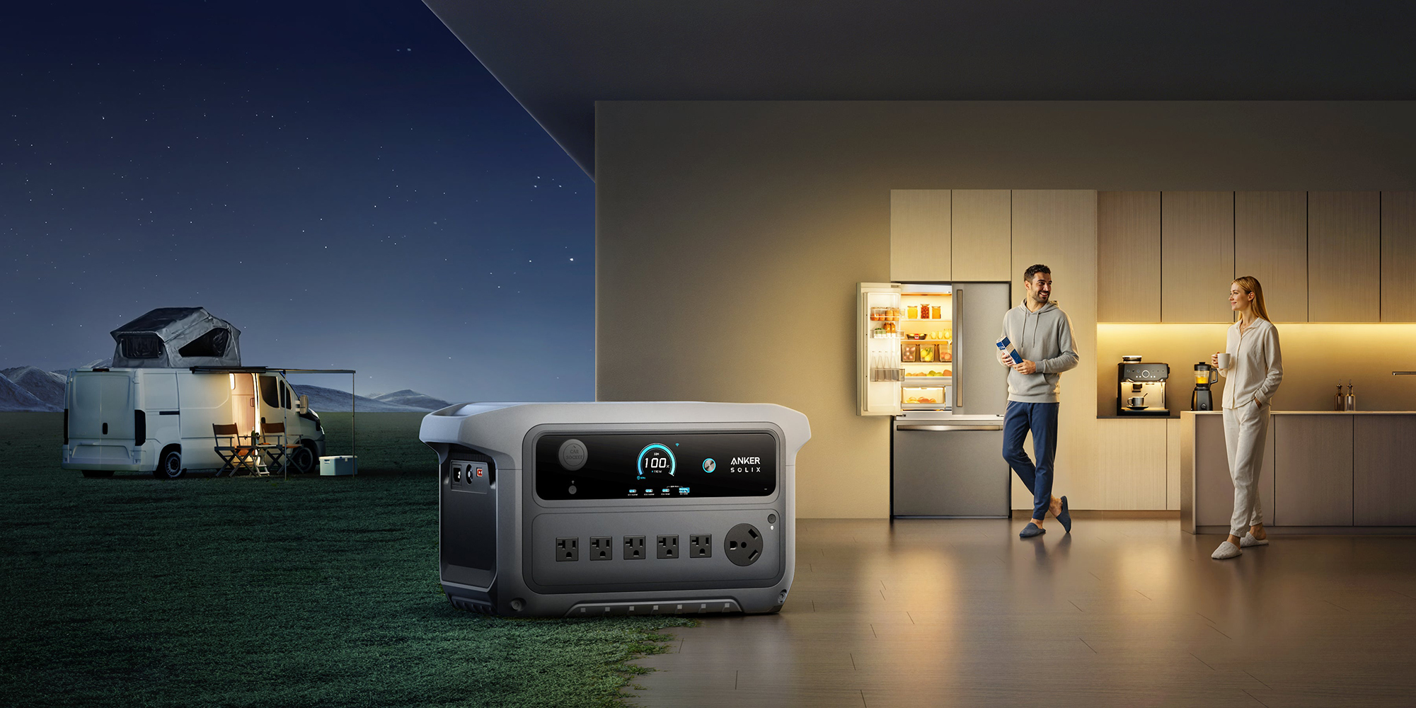 A man standing next to a large machine