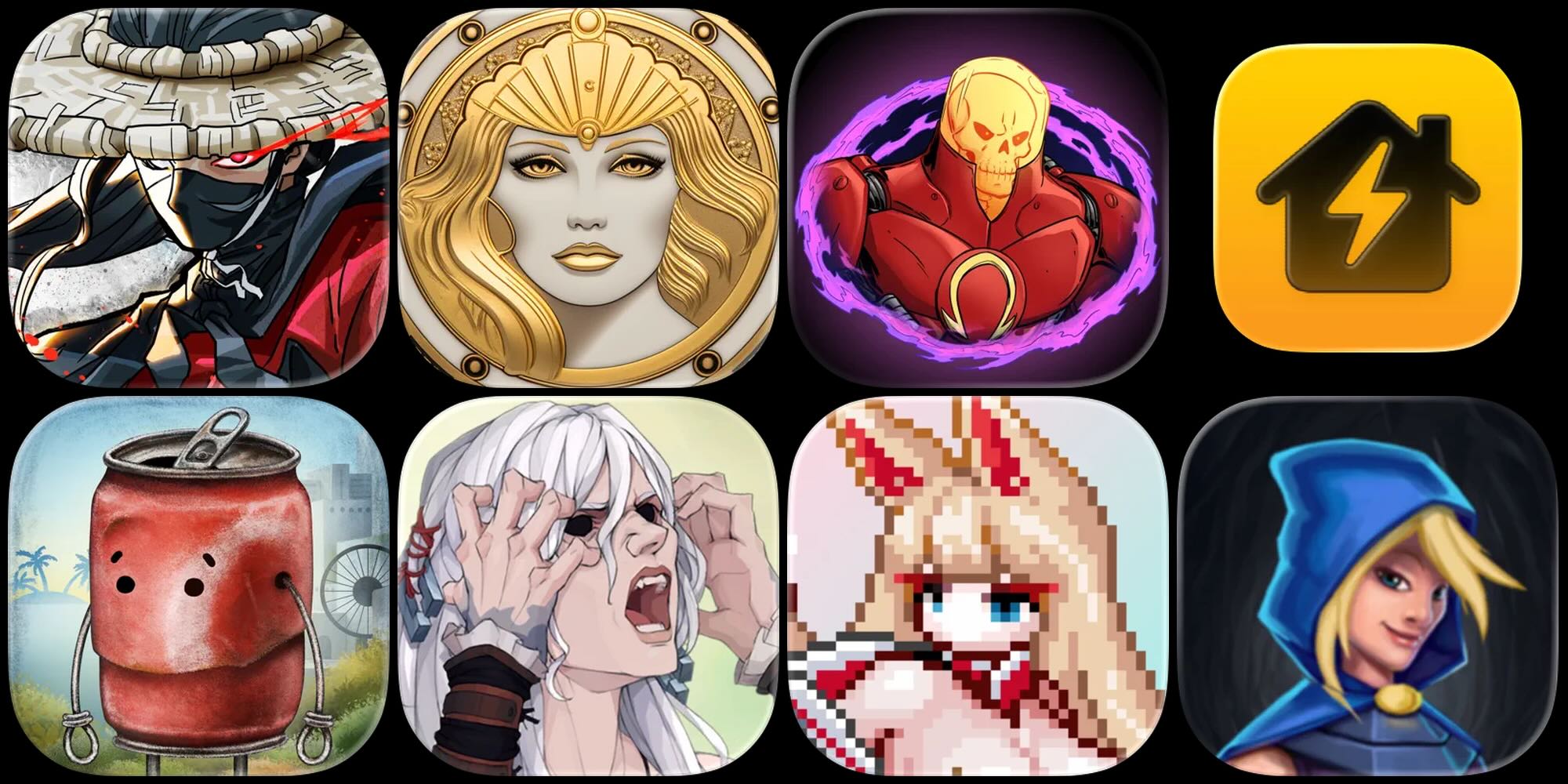 A collage of images of characters