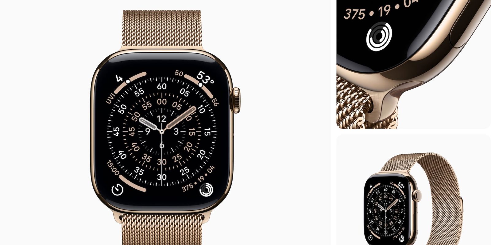 Apple Gold Milanese Loop for 46mm