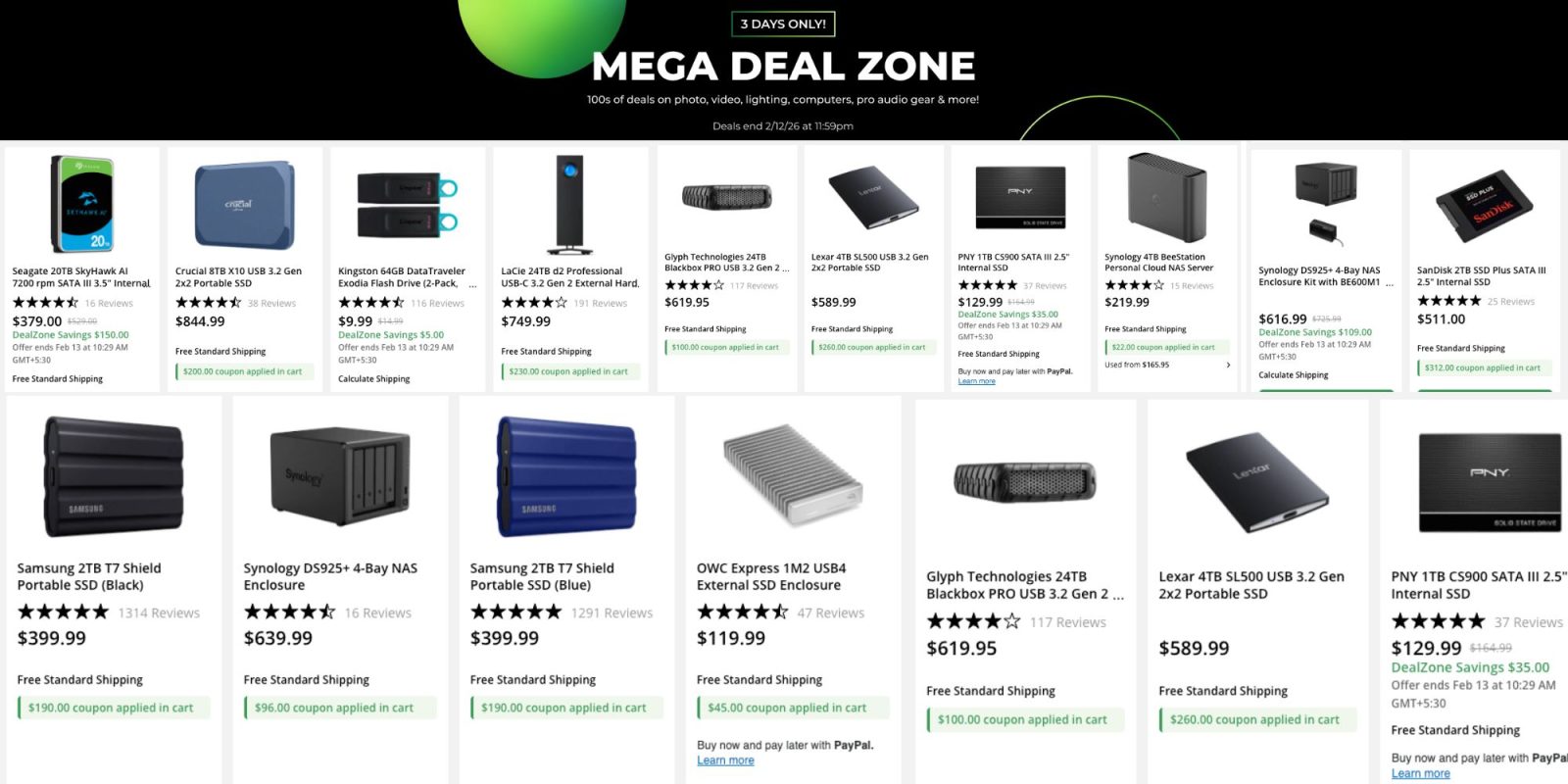 A screenshot of a website