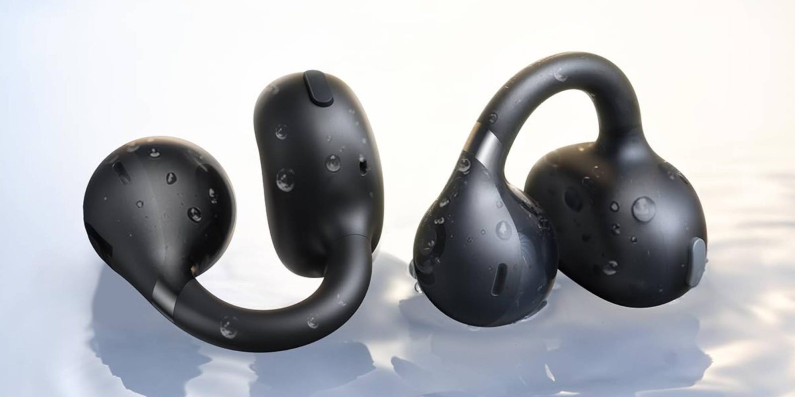 A group of black earphones