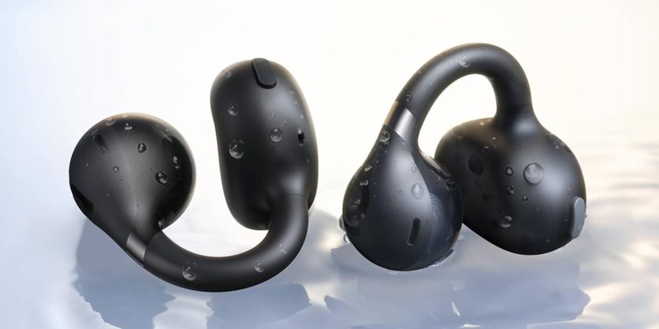 A group of black earphones