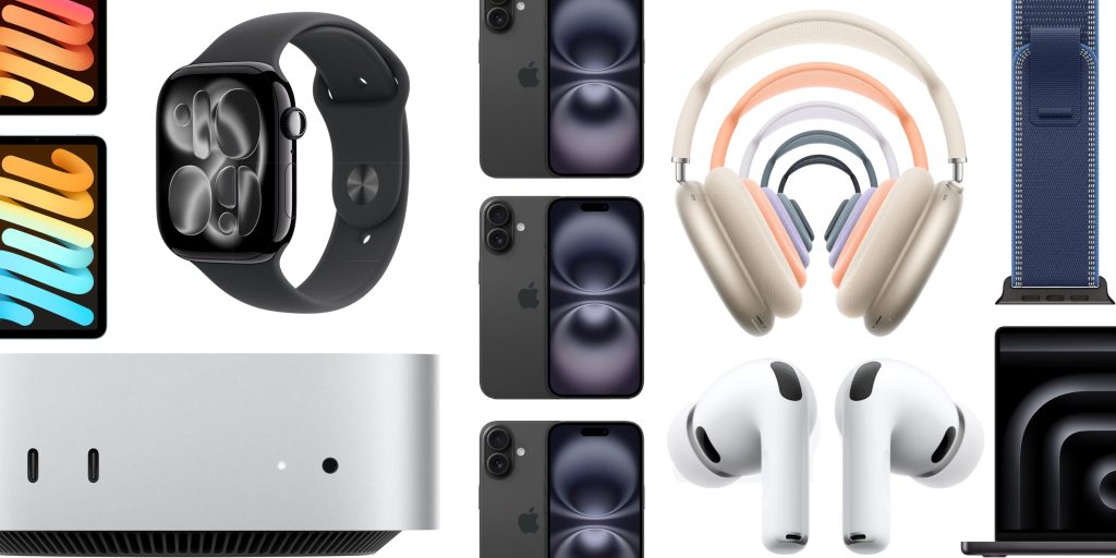 A collage of different electronics