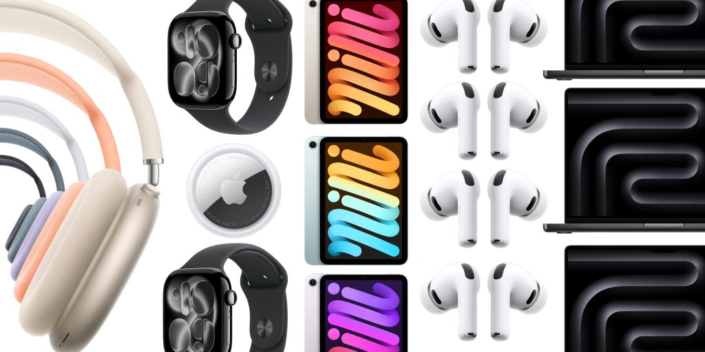 A collage of different electronic devices