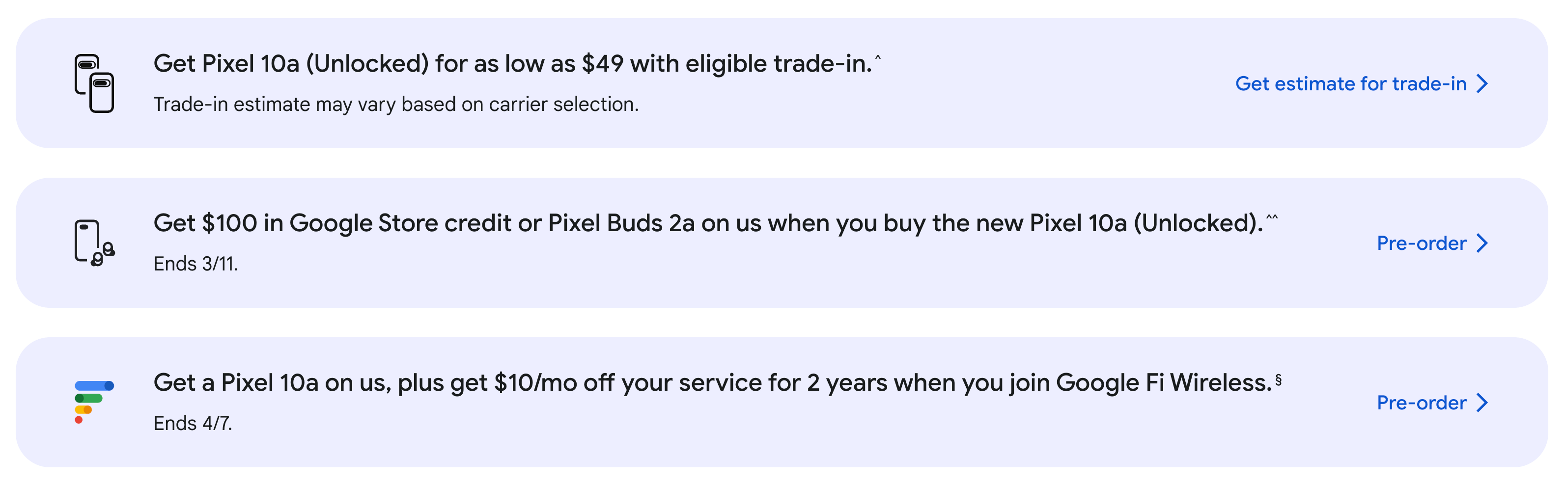Best Google Pixel 10a pre-order deals