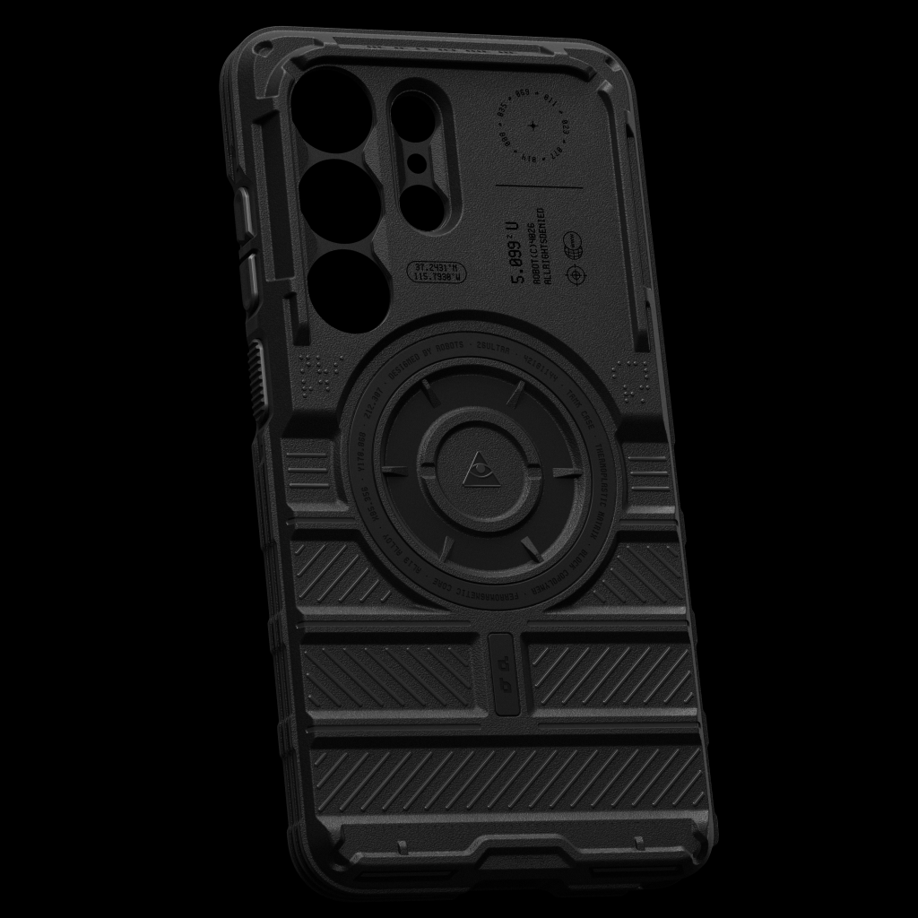 A black cell phone case