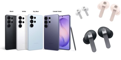 A group of cell phones